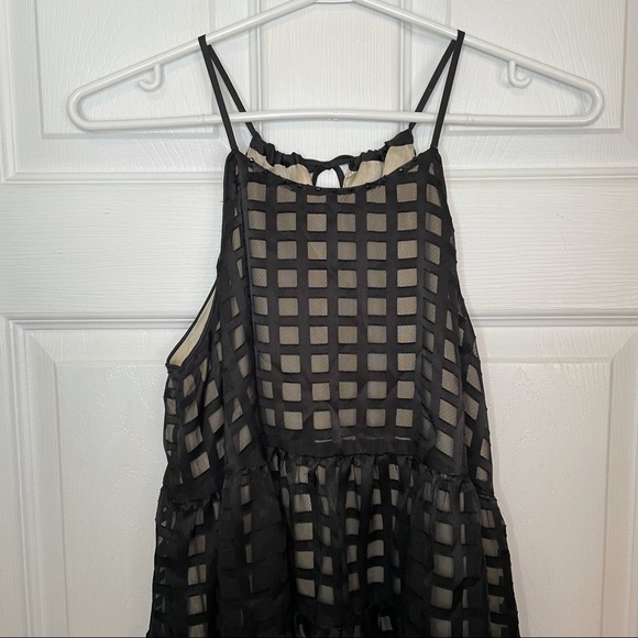 Anthropologie HD in Paris Flowy Baby doll Black Tank Top Blouse XS - Picture 4 of 11